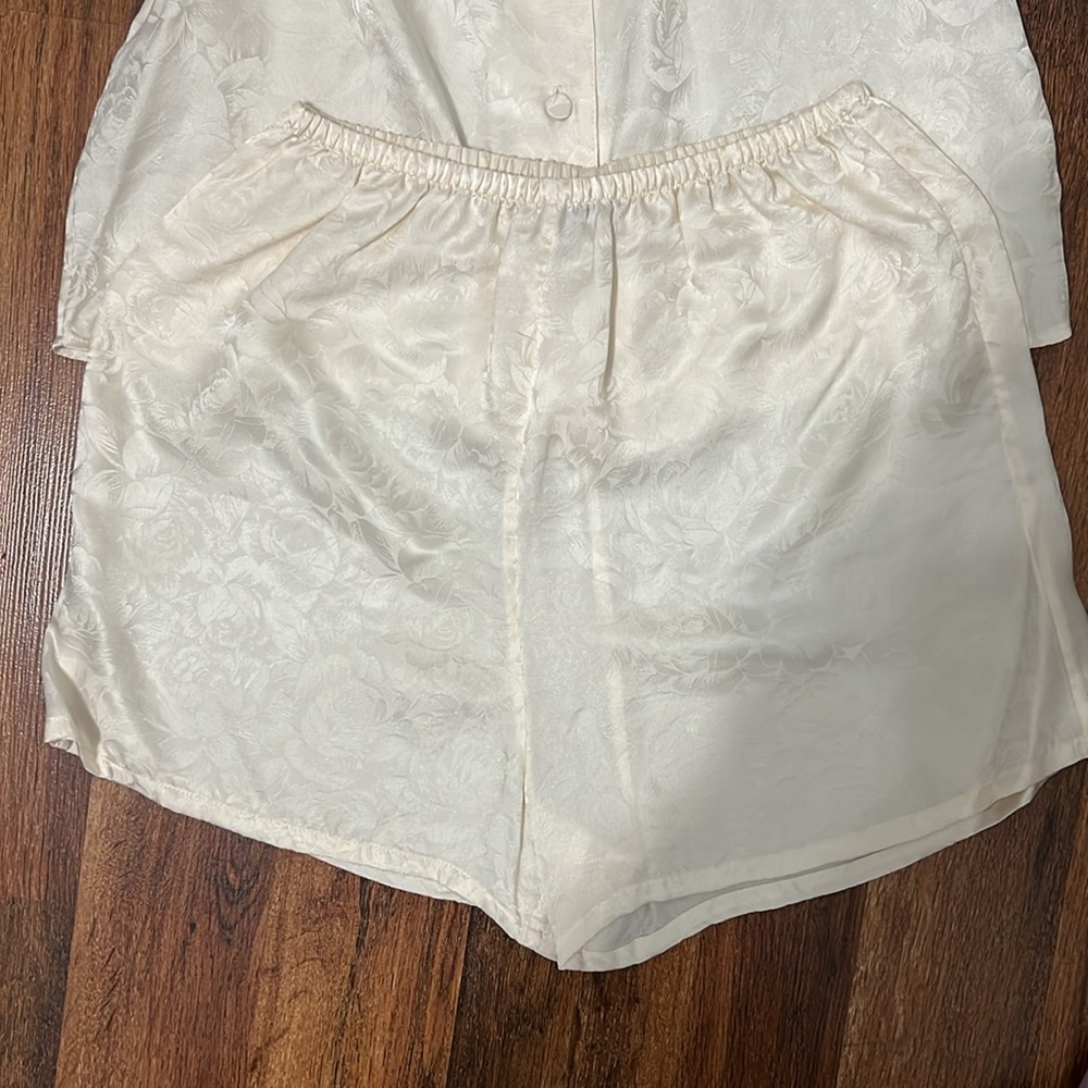 Vintage silk pajamas set size S - Picture 6 of 7